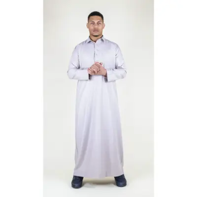 101 - Men's Cream Islamic Muslim Cotton Thobe Jubba