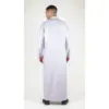 101 - Men's Cream Islamic Muslim Cotton Thobe Jubba - Image 5
