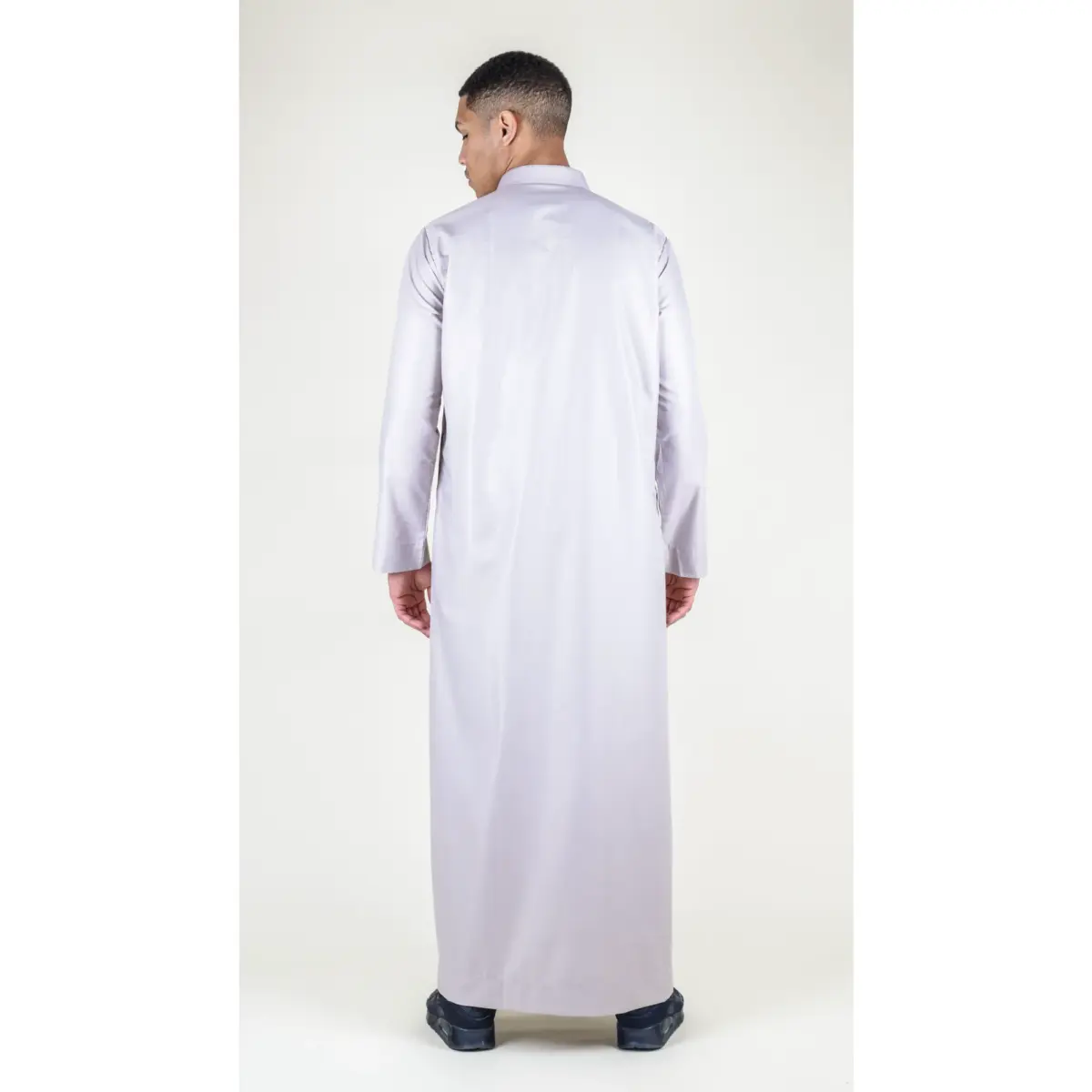 101 - Men's Cream Islamic Muslim Cotton Thobe Jubba - Image 5
