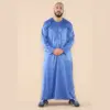 102 - Men's Blue Islamic Muslim Shiny Thobe Jubba