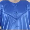 102 - Men's Blue Islamic Muslim Shiny Thobe Jubba - Image 3