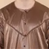 102 - Men's Bronze Islamic Muslim Shiny Thobe Jubba - Image 3