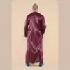 102 - Men's Wine Islamic Muslim Shiny Thobe Jubba - Image 5