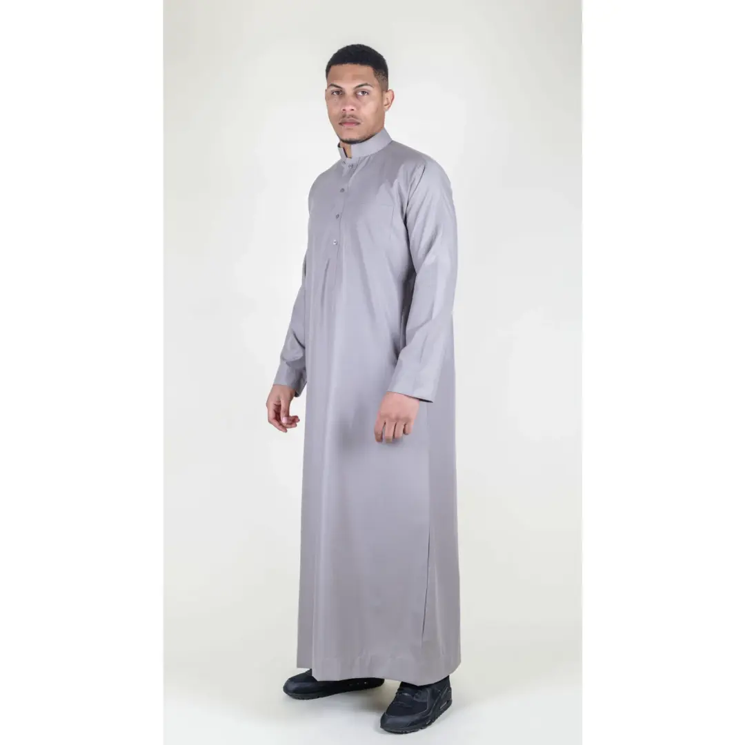 104 Mens Beige Muslim Nehru Collar Eid Thobe 6