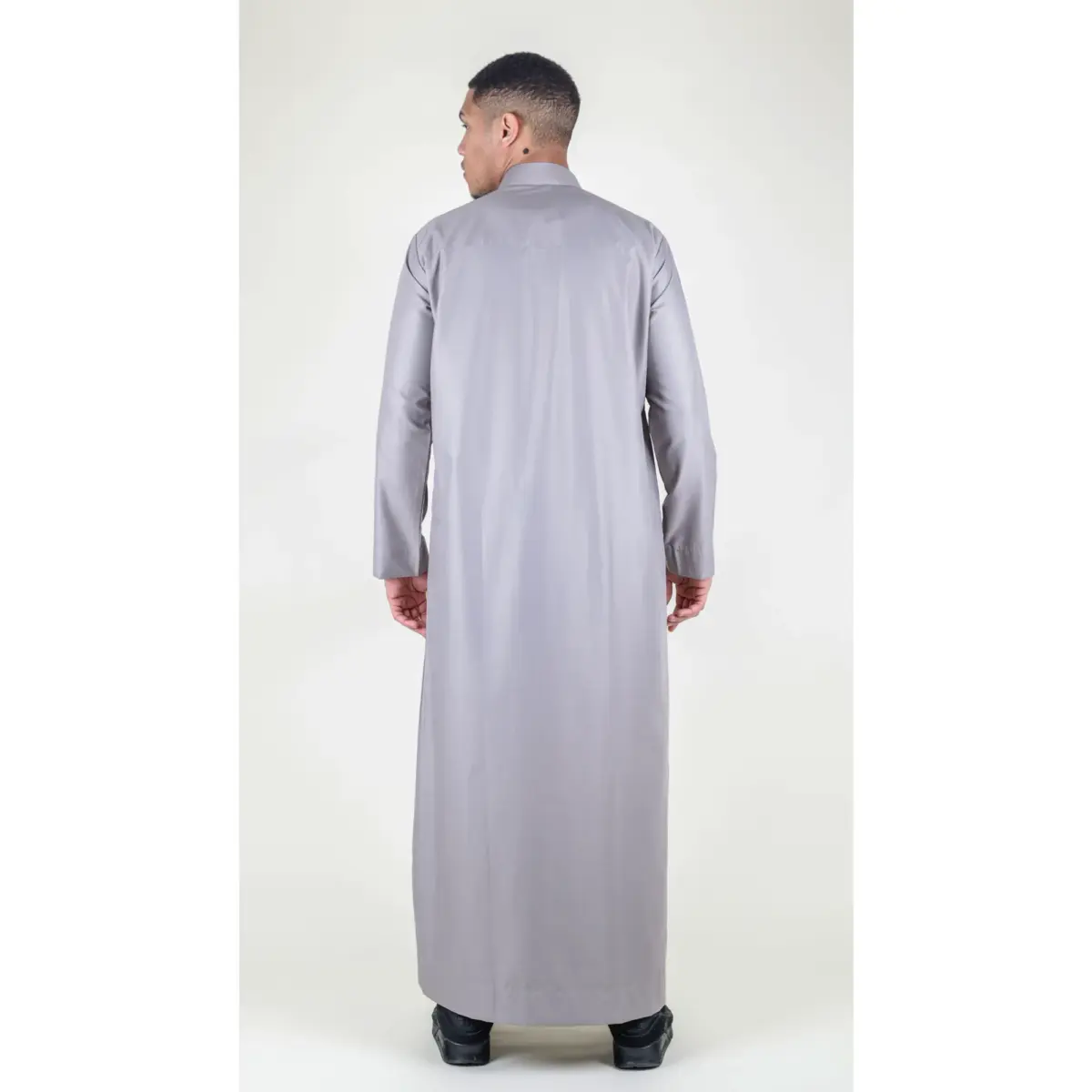104 - Men's Beige Muslim Nehru Collar Eid Thobe - Image 6