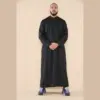 104 - Men's Black Muslim Nehru Collar Eid Thobe