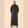 104 - Men's Black Muslim Nehru Collar Eid Thobe - Image 5
