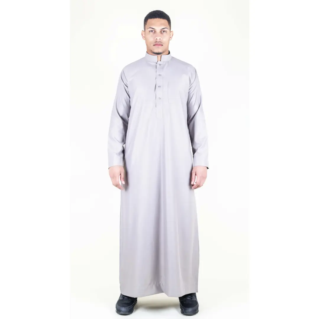 104 Mens Cream Muslim Nehru Collar Eid Thobe 2