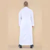 104 - Men's White Muslim Nehru Collar Eid Thobe - Image 5