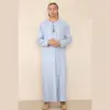 105 - Men's Light Blue Omani Eid Tassel Thobe Jubba - Image 2