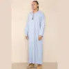 105 - Men's Light Blue Omani Eid Tassel Thobe Jubba - Image 5