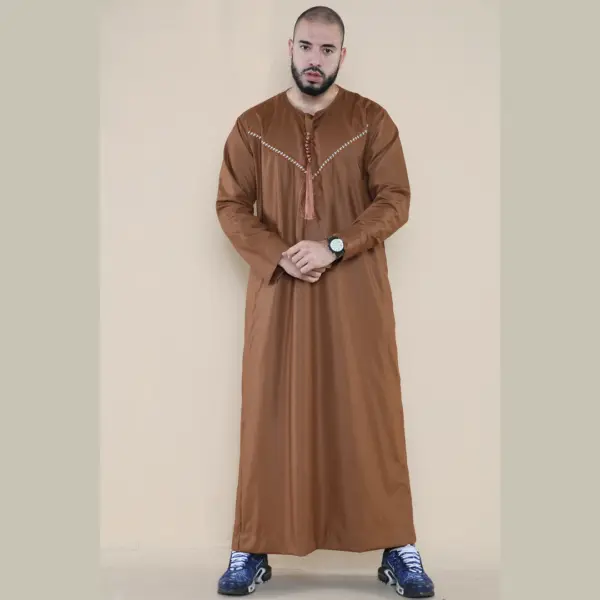 106 Mens Camel Omani Eid Tassel Thobe Jubba Thobez 3