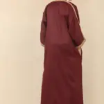 HM63 - Boys Moroccan Thobe Short Sleeve Embroidery Gandoura - Image 6
