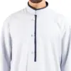 112 - Men's Off White Stand Collar Thobe Islamic Clothing - Image 4