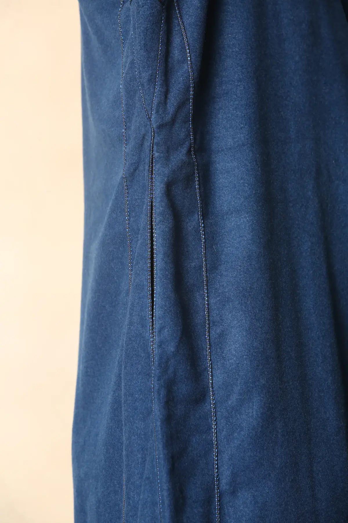 DML001 - Men's Blue Moroccan Thobe Hooded Djellaba - Image 9