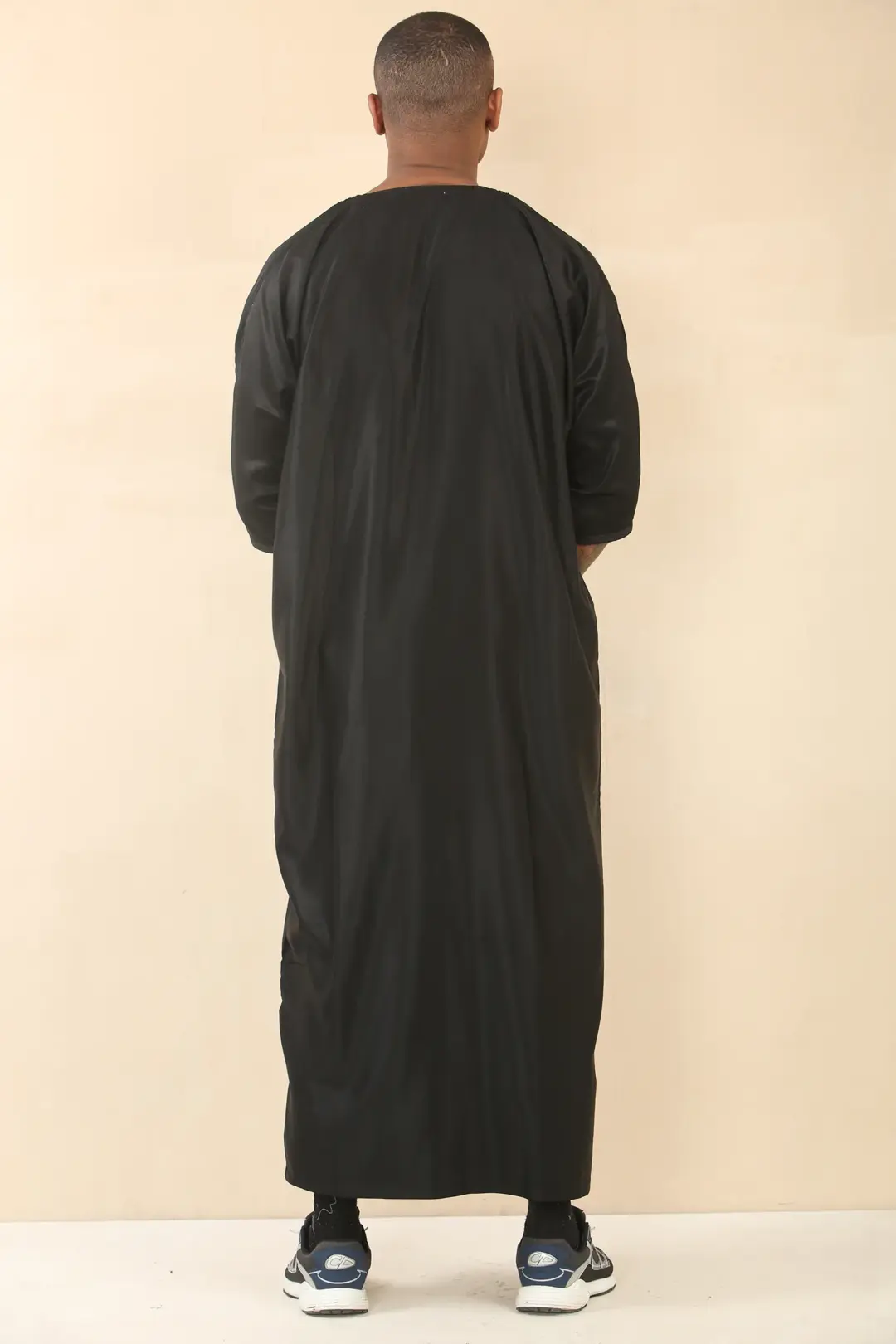 Thobez GG008 Mens Black Moroccan Thobe Gandoura 3