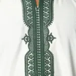 GG008 - Men's White Moroccan Thobe Short Sleeve Gandoura - Image 7