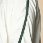 GG008 - Men's White Moroccan Thobe Short Sleeve Gandoura - Image 8