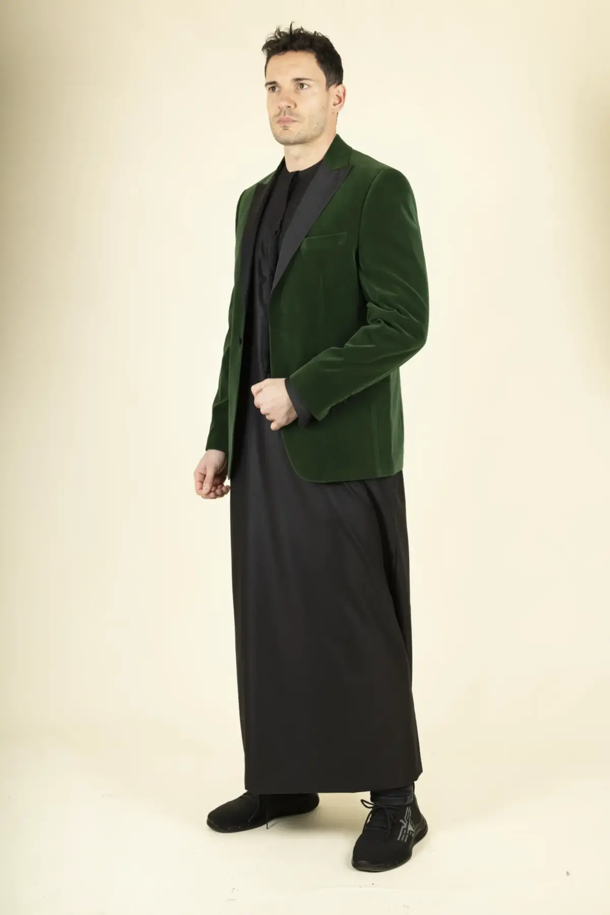 Men's Green Velvet Tuxedo Blazer Wedding | TruClothing - Image 2