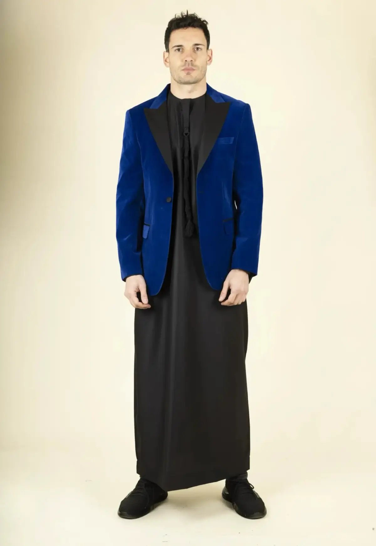 Men's Royal Blue Velvet Tuxedo Blazer Wedding | TruClothing - Image 1