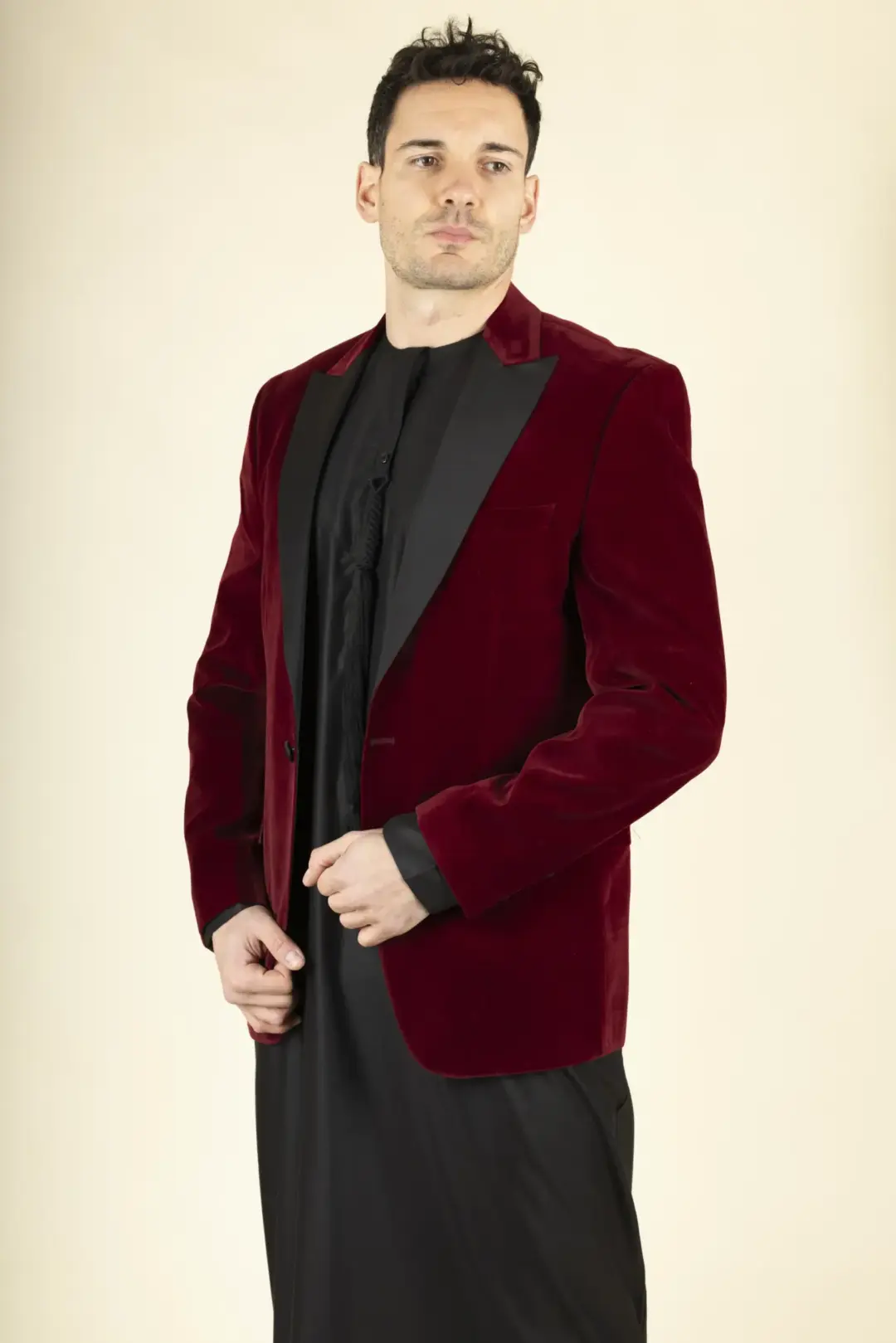 Mens Wine Velvet Tuxedo Blazer Wedding 5 scaled