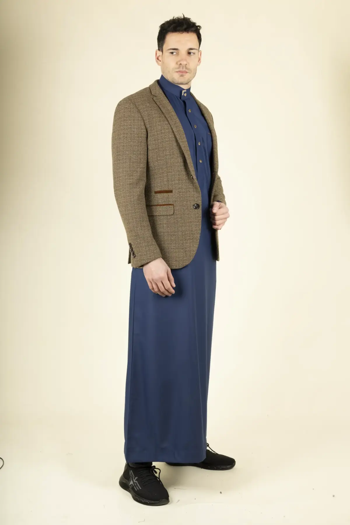 Paul Andrew Ralph - Men's Tweed Brown Check Blazer - Image 3