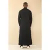 TT-004 - Men's Black Saudi Emirati Thobe Shirt Collar - Image 6