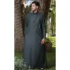 TT-004 - Men's Olive Saudi Emirati Thobe Shirt Collar