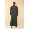 TT-004 - Men's Olive Saudi Emirati Thobe Shirt Collar - Image 6