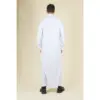 TT-004 - Men's White Saudi Emirati Thobe Shirt Collar - Image 6