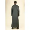 TT-005 - Men's Olive Saudi Emirati Thobe Nehru High Collar - Image 6