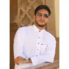 TT-005 - Men's White Saudi Emirati Thobe Nehru High Collar - Image 2